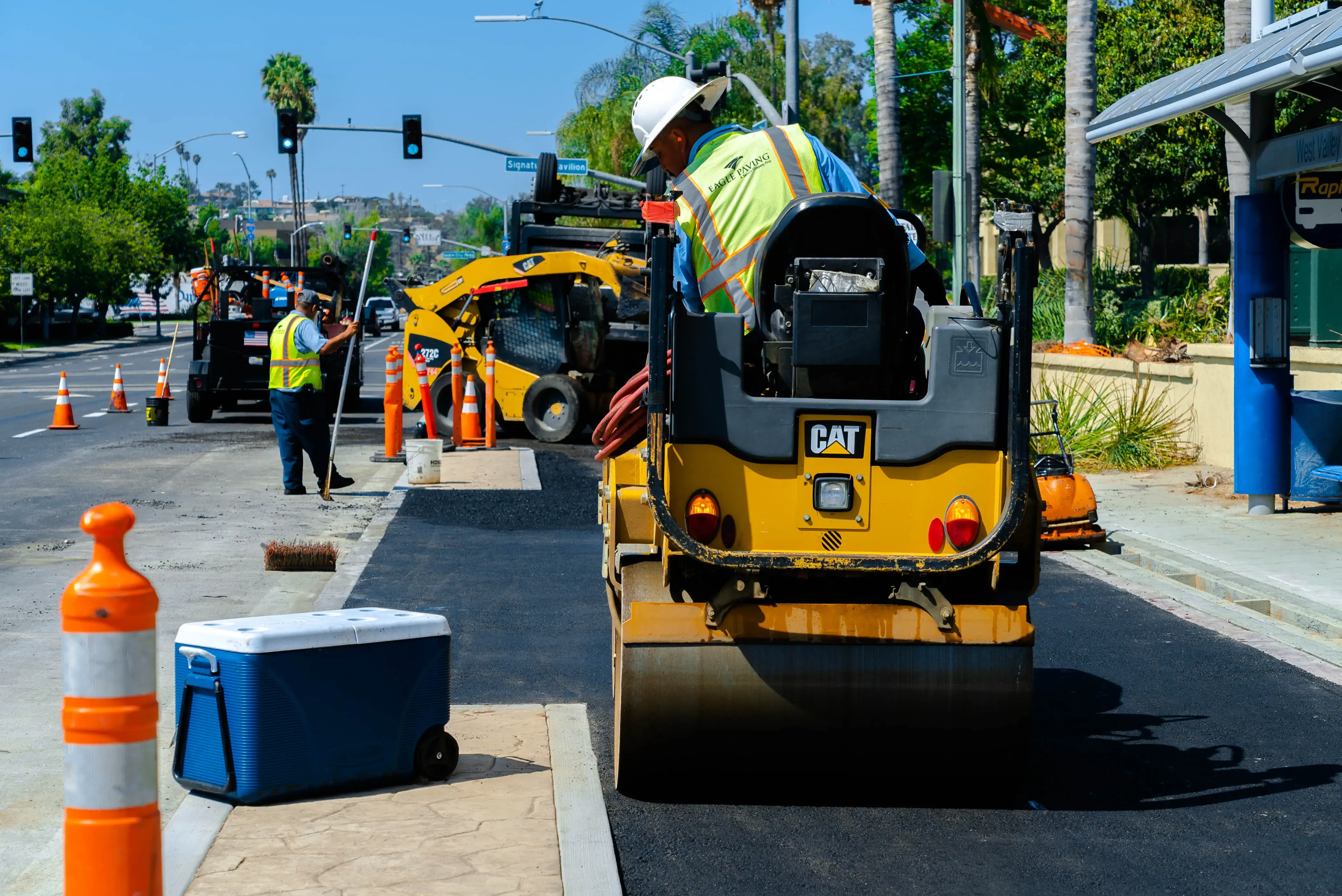 Escondido public works asphalt project