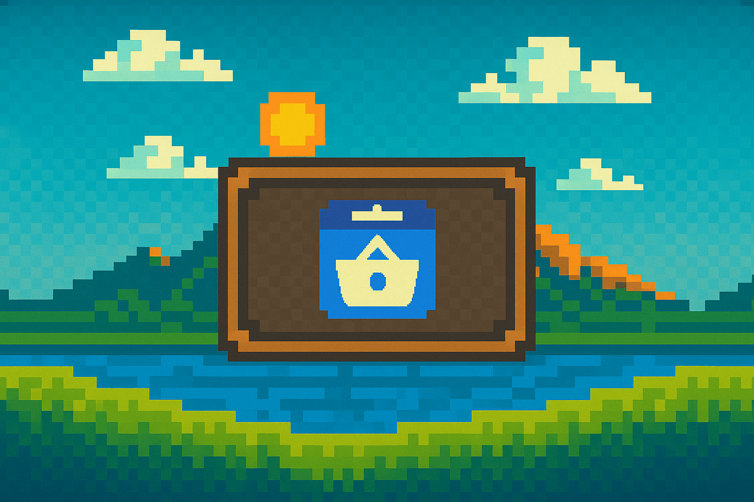 CSS logo in video game style