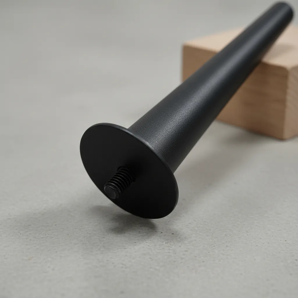 pé cônico metal 20cm