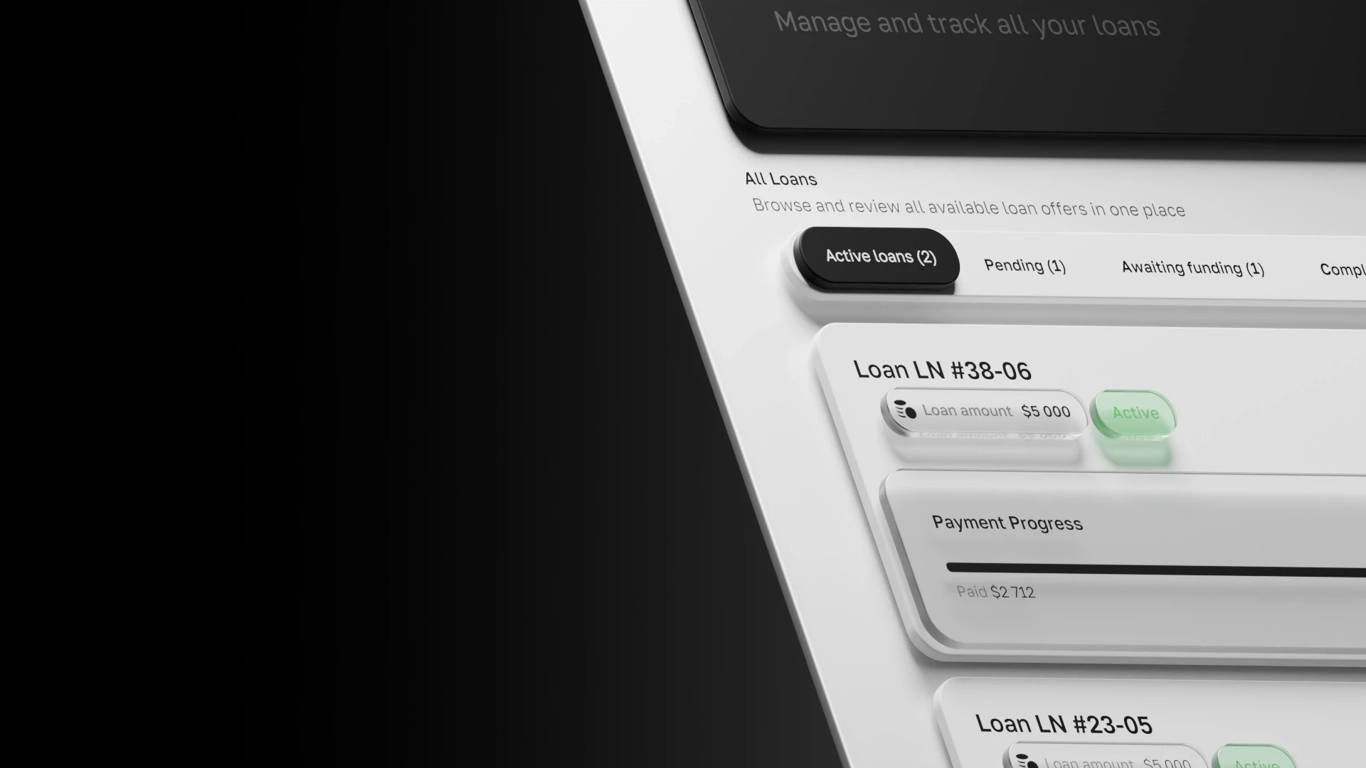 Digital loan application and tracking system