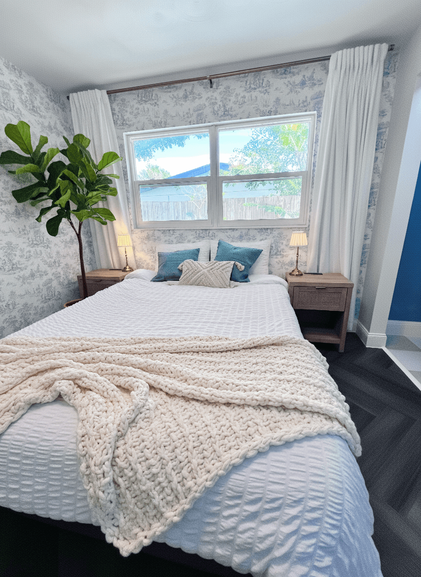 Queen bed, baby crib with freshly cleaned sheets & beding, pack ’n play, changing table, Dr. Brown Bottle Sterilizer, Fisher-Price Glow & Grow Play Mat & Gym