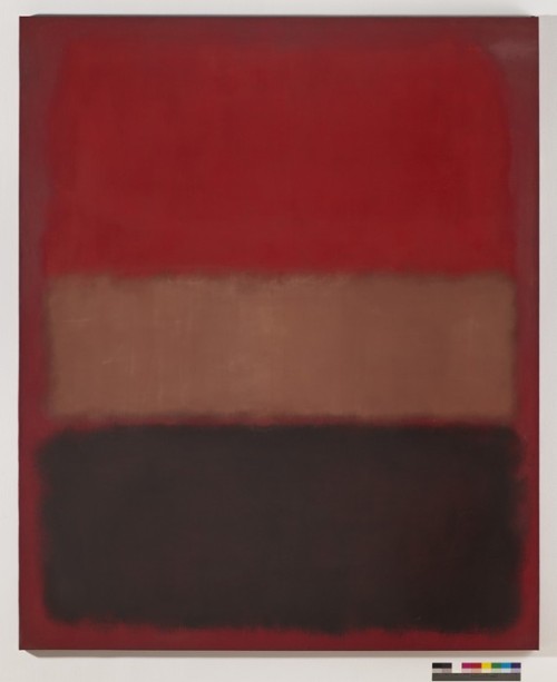 Mark Rothko, No. 46  (Black, Ochre, Red Over Red), 1957