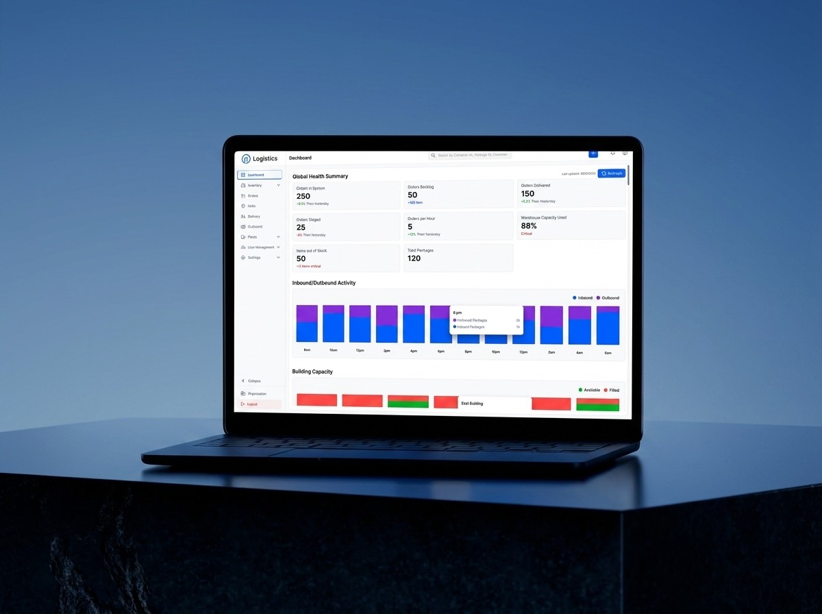 Automation product dashboard mockup