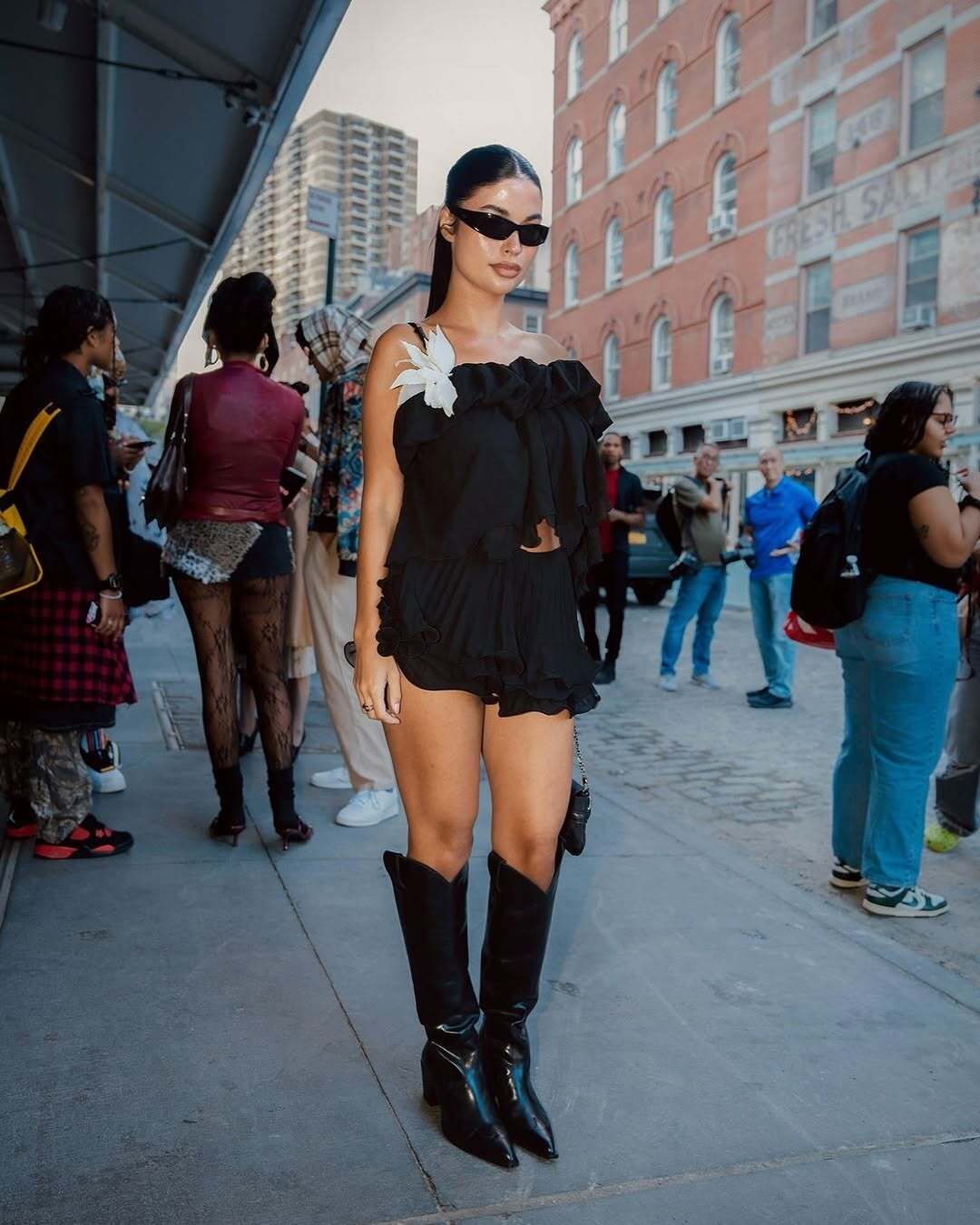 Aisha Potter Alexander Wang model fashion week