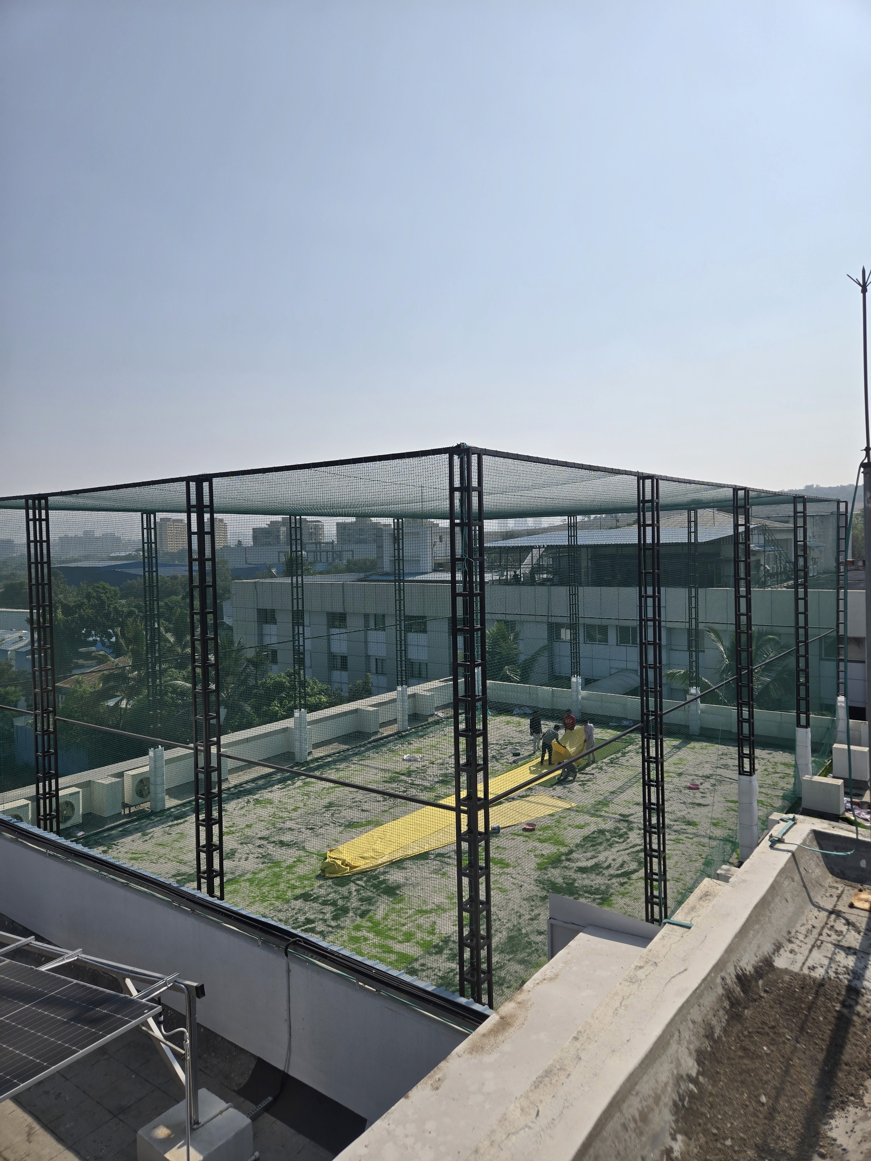 Safety net installation at private building site in Pune