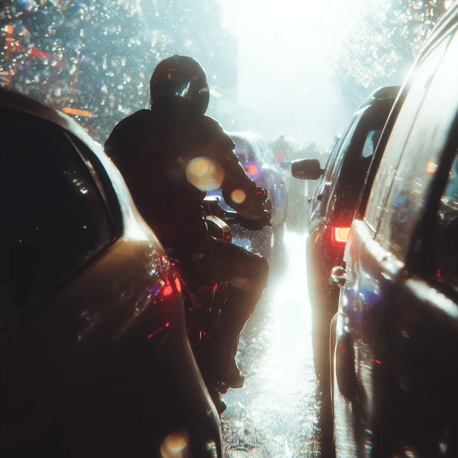 Shattered Car Window