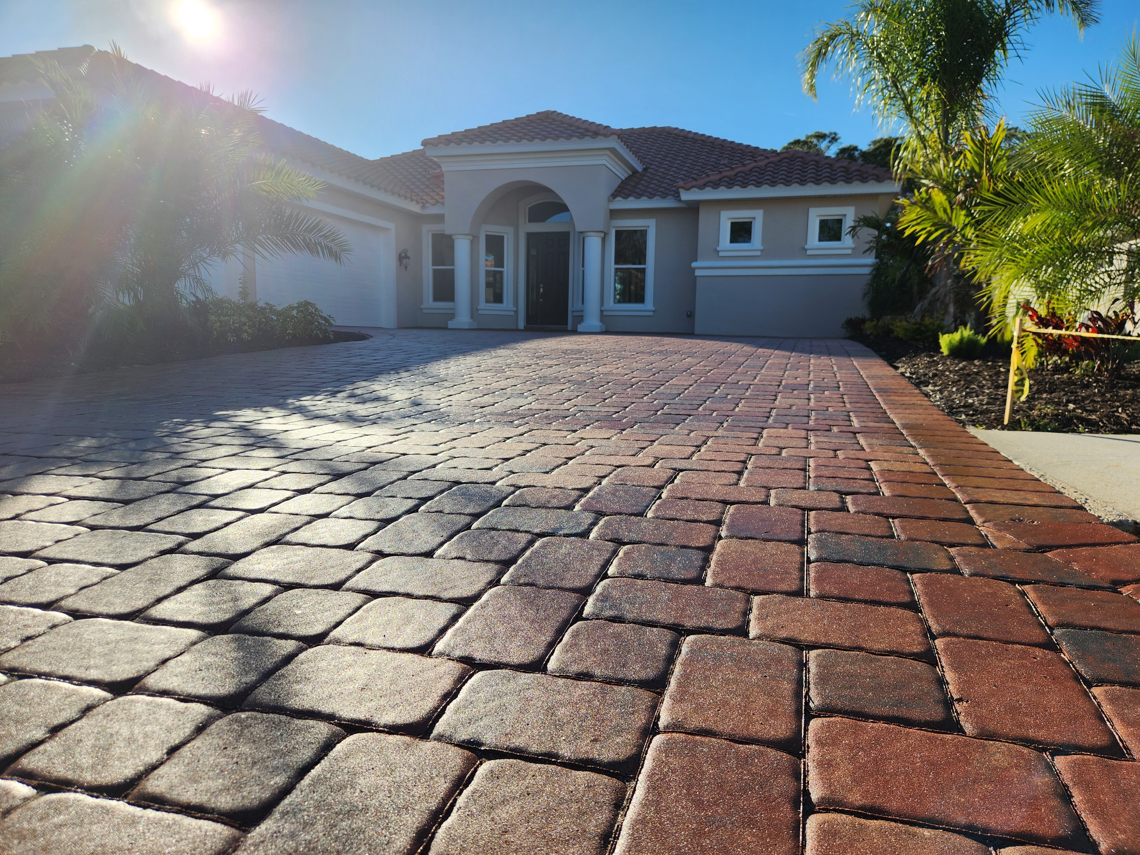 Paver sealing Before and After Orlando, FL