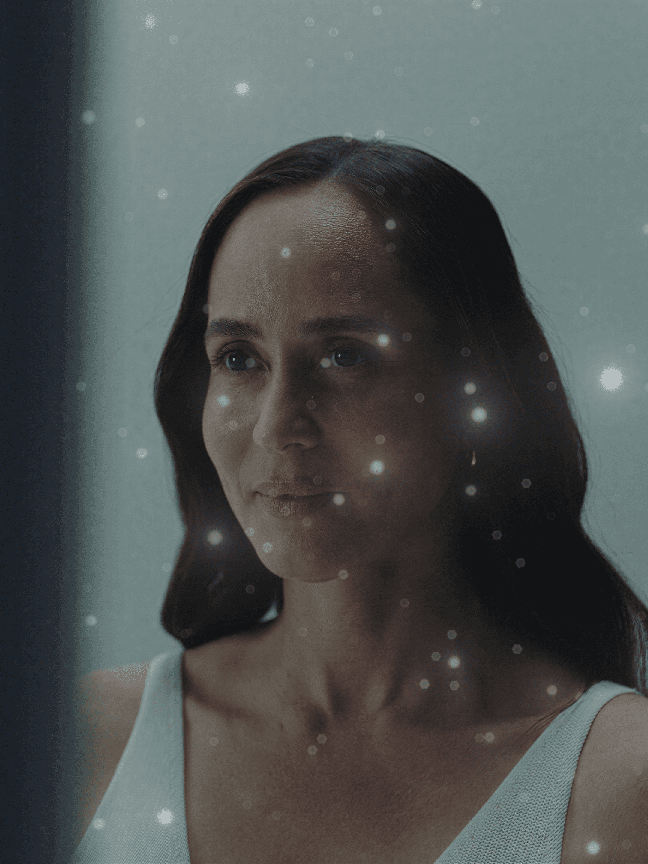 Strategic visual storytelling for Withings Omnia, illustrating seamless health data transfer.