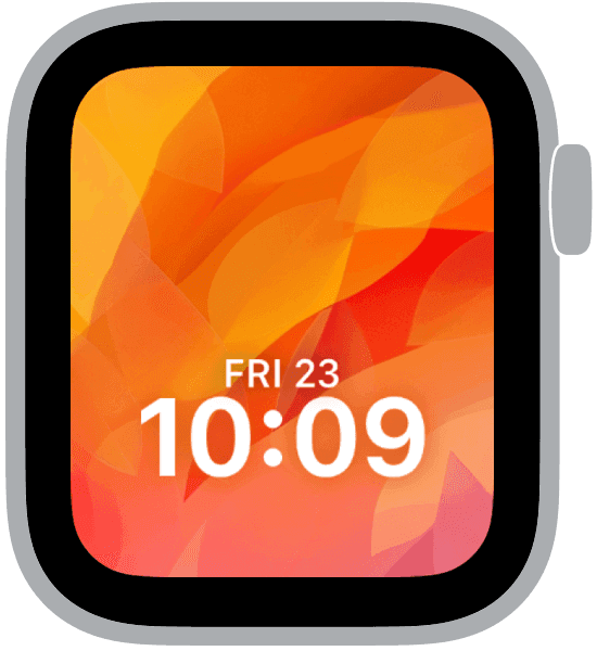 an apple watch face from the autumn gradients collection