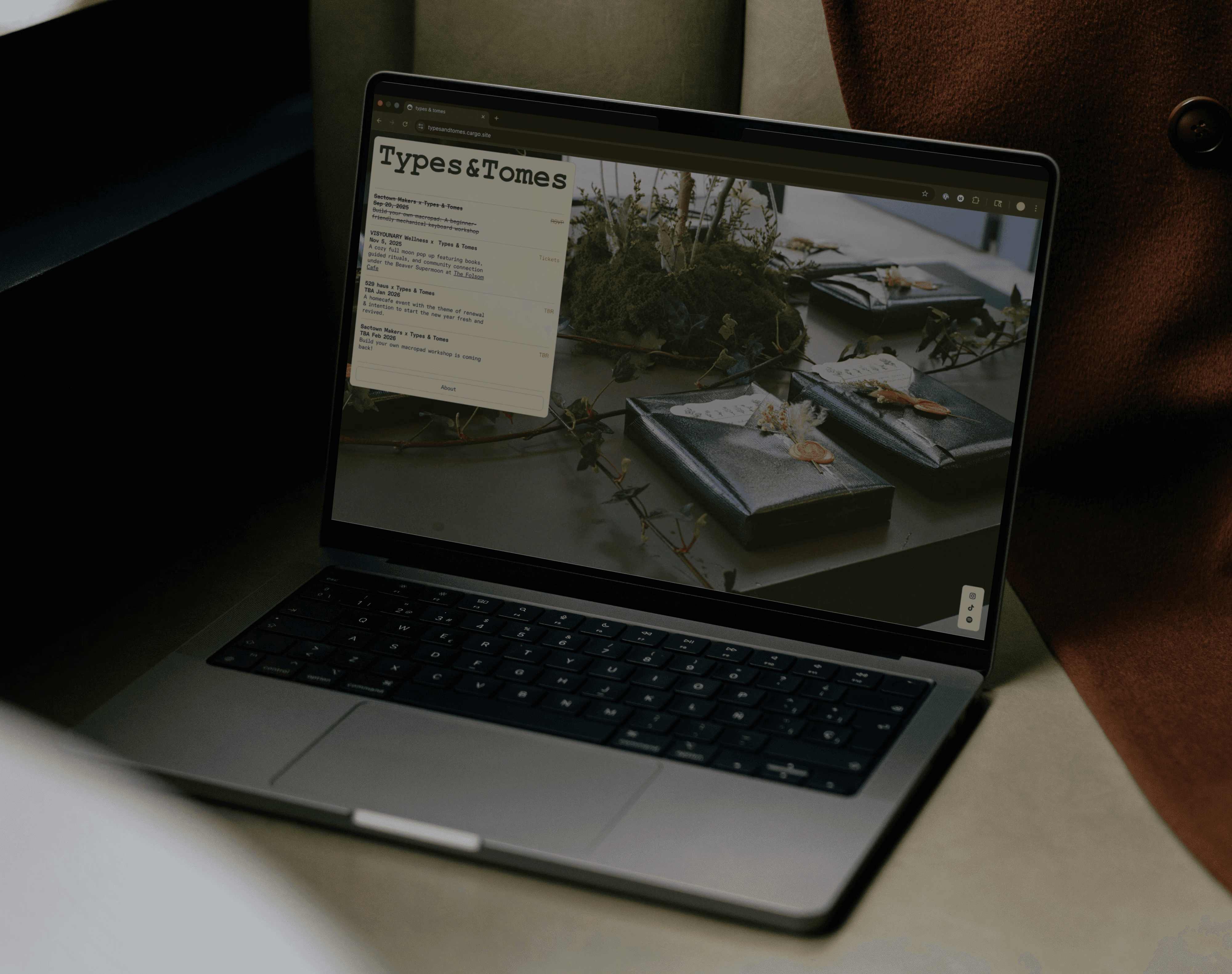 cozy macbook