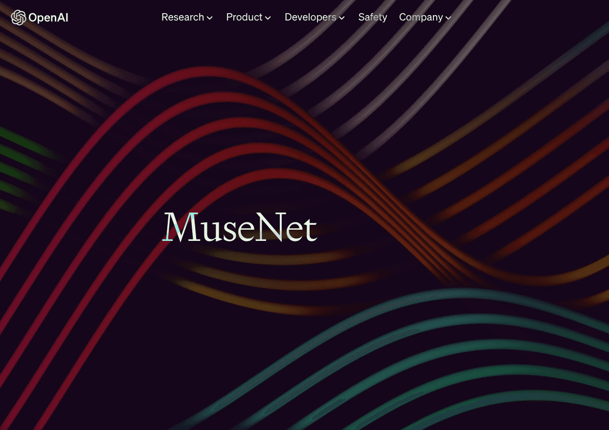 MuseNet's ai music generator from text