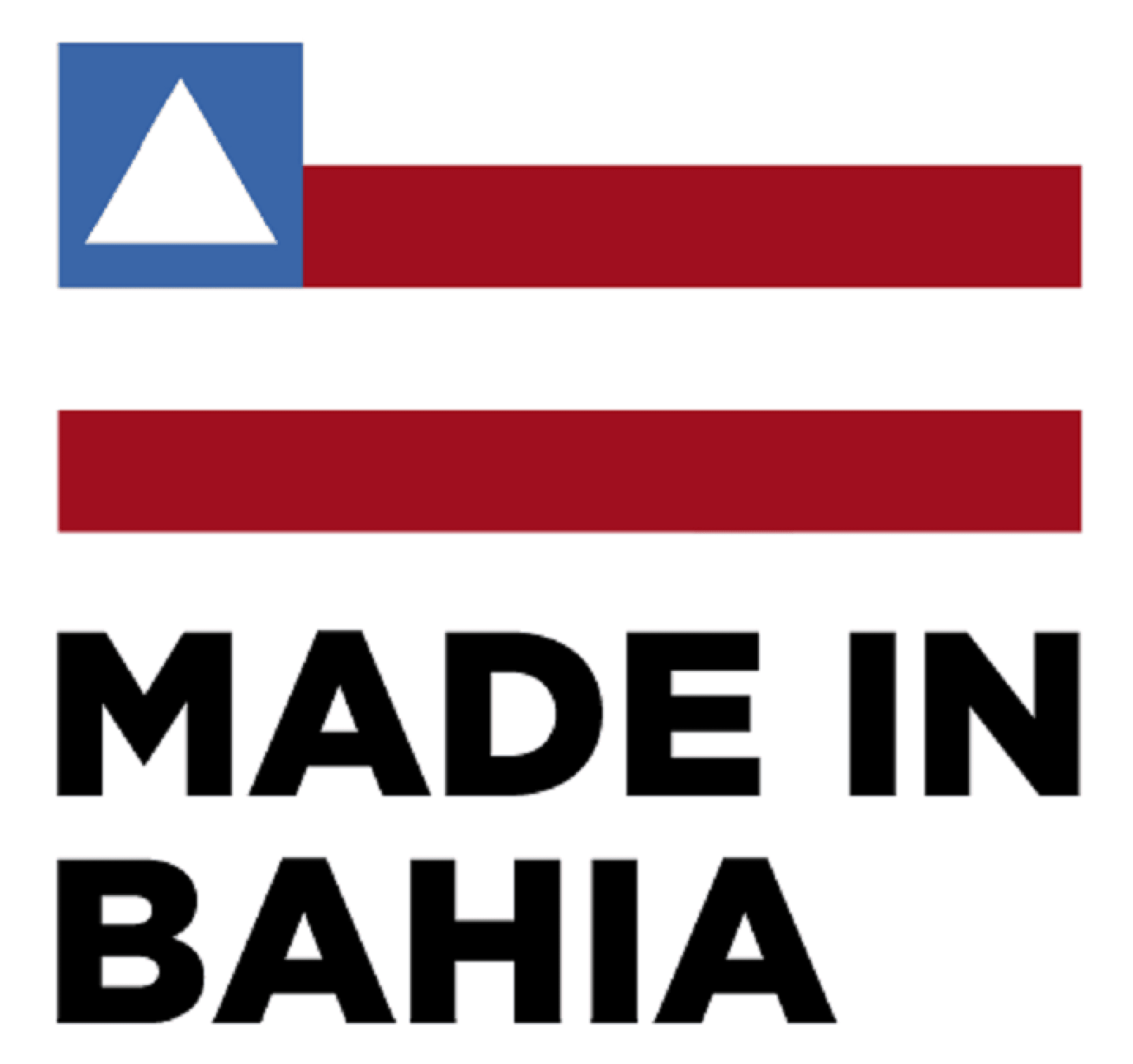 Made in Bahia logo with a flag-like design.