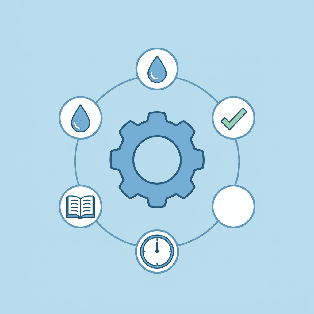 Network diagram showing four key success factors connected to oral GLP-1 medications at the center