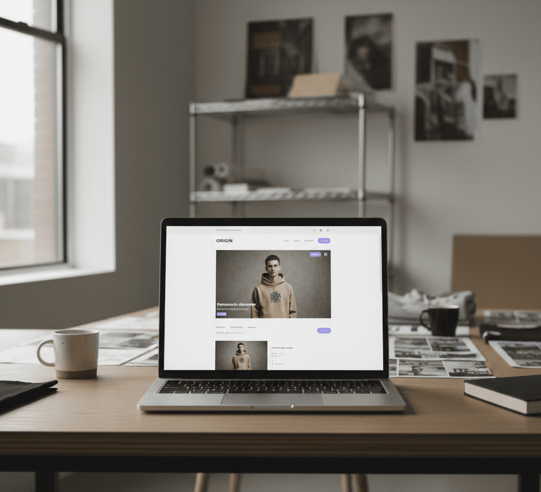 Image of the front end of an e-commerce store front