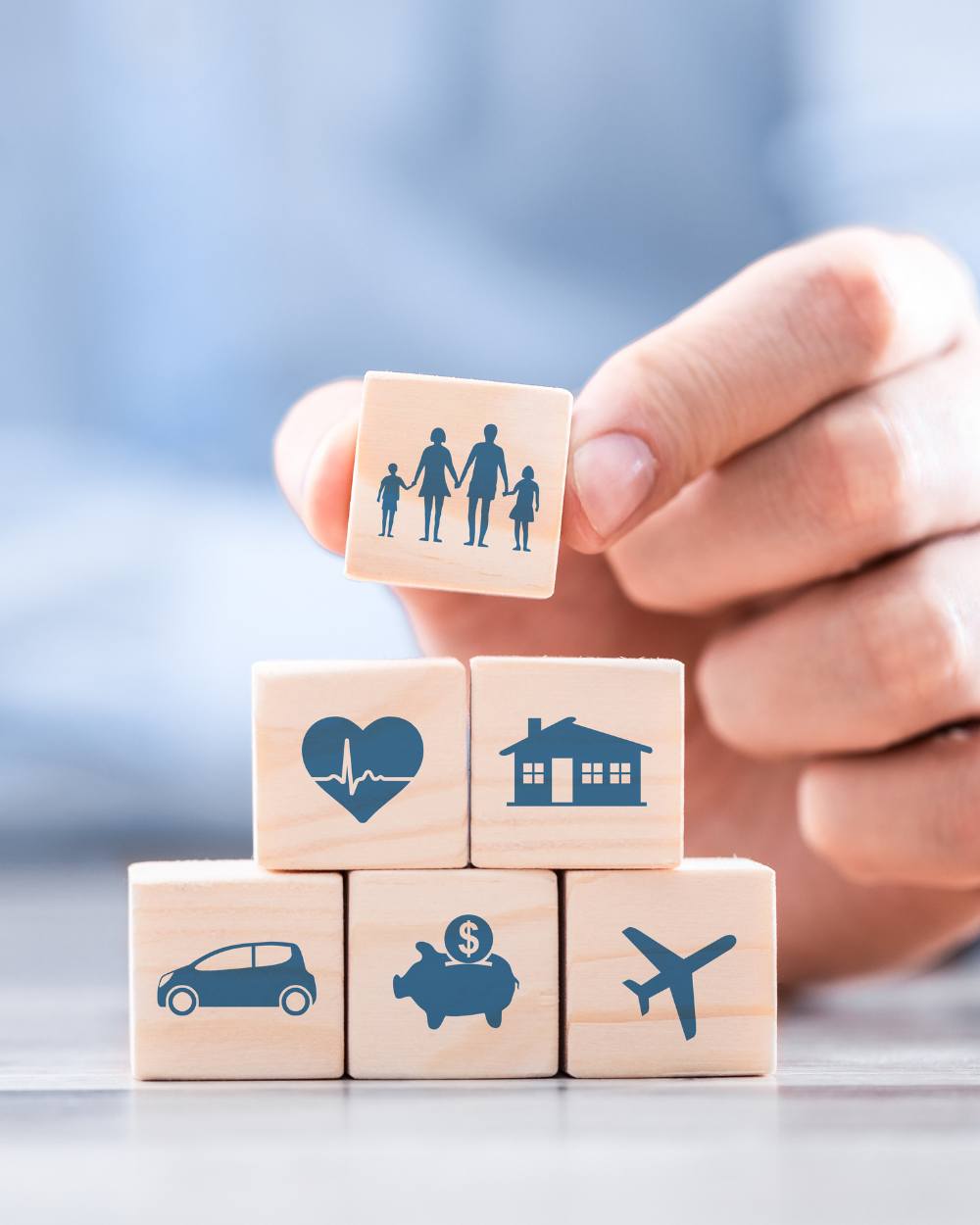 Vorsorge Holzbausteine