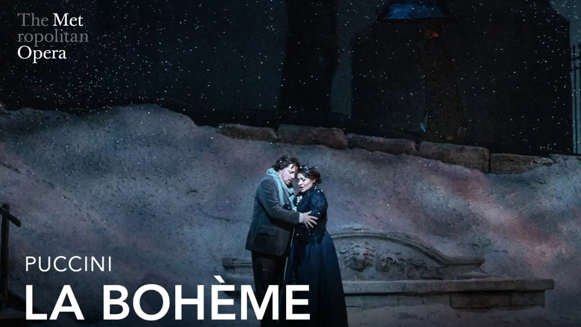 La Bohème banner — Puccini's timeless opera at the Metropolitan Opera House, New York