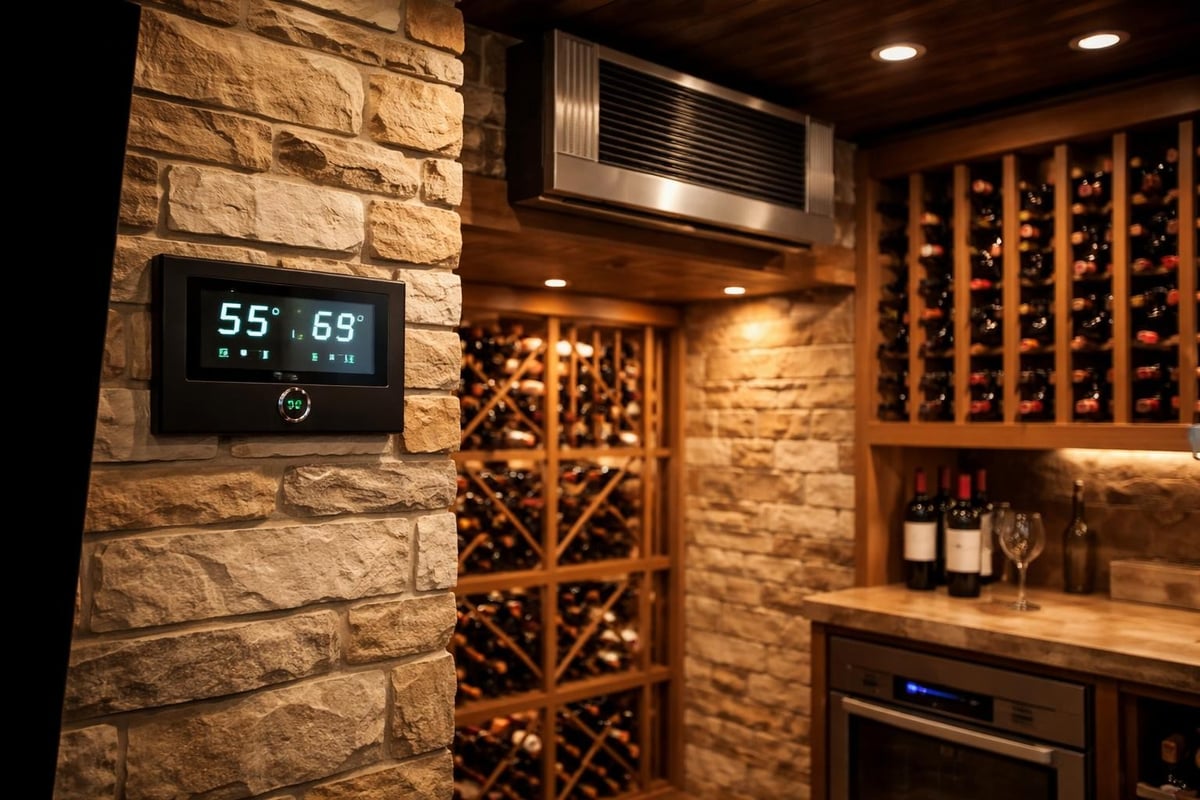 Wine cellar climate control system