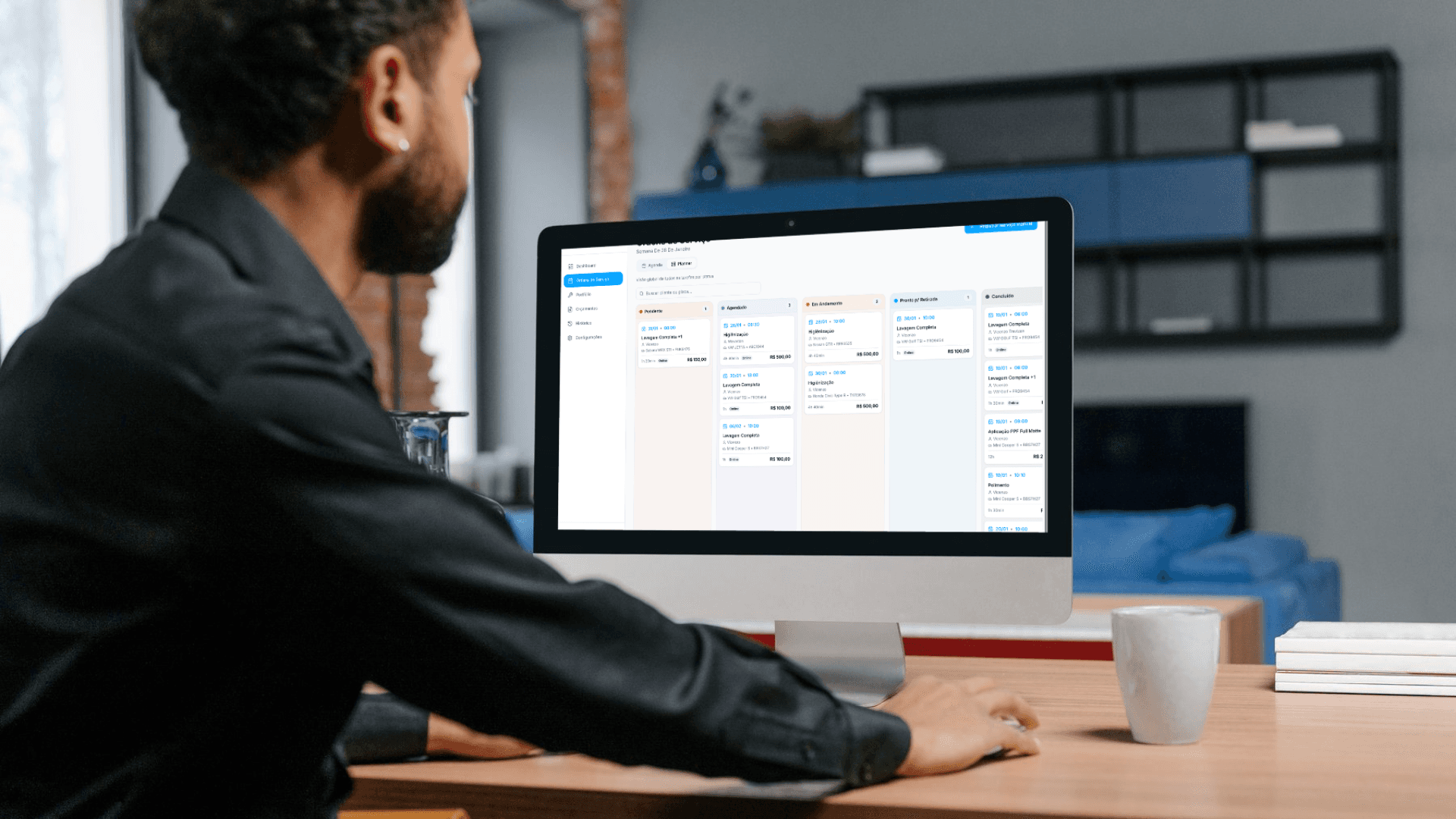 Sistema(Software) de Gestão para lava rapido, esteticas, oficinas e autocenters - 4UCar