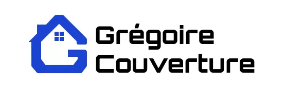 Logo couvreur bleu de Grégoire couverture