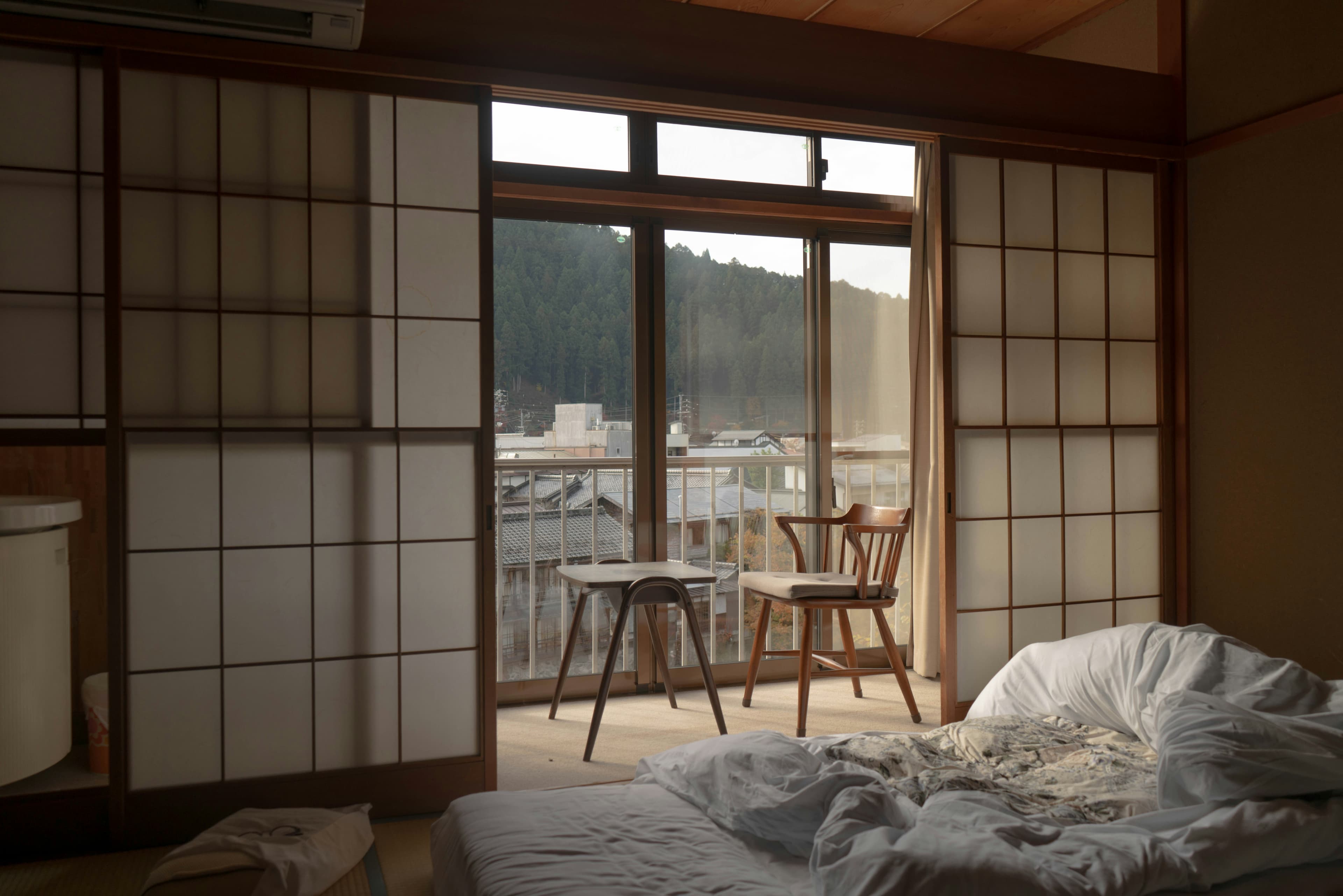 Evara Luxury Stays hotel room showcasing elegant design and decor