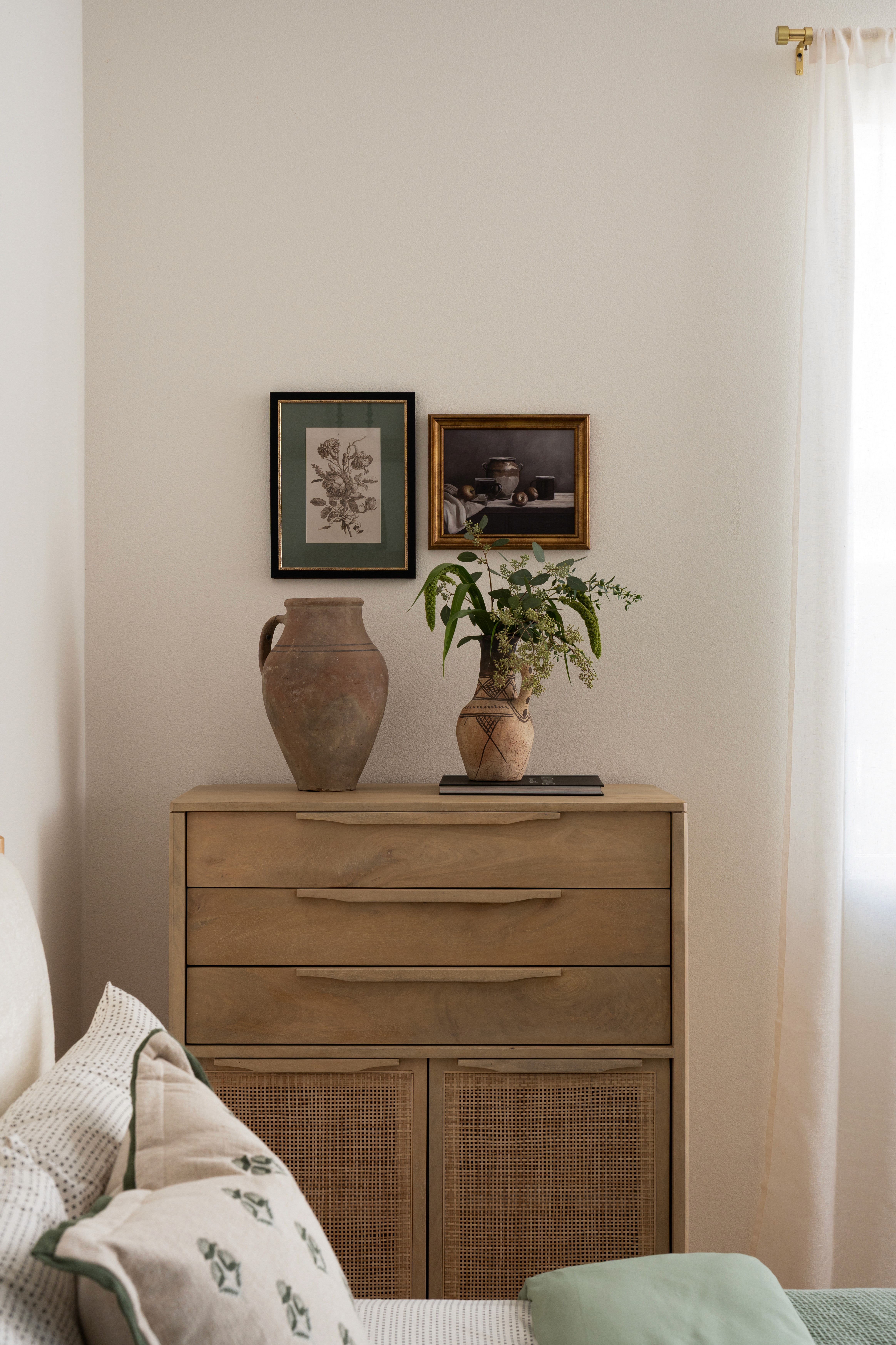 In Law/Guest Room bed, dresser and decor
