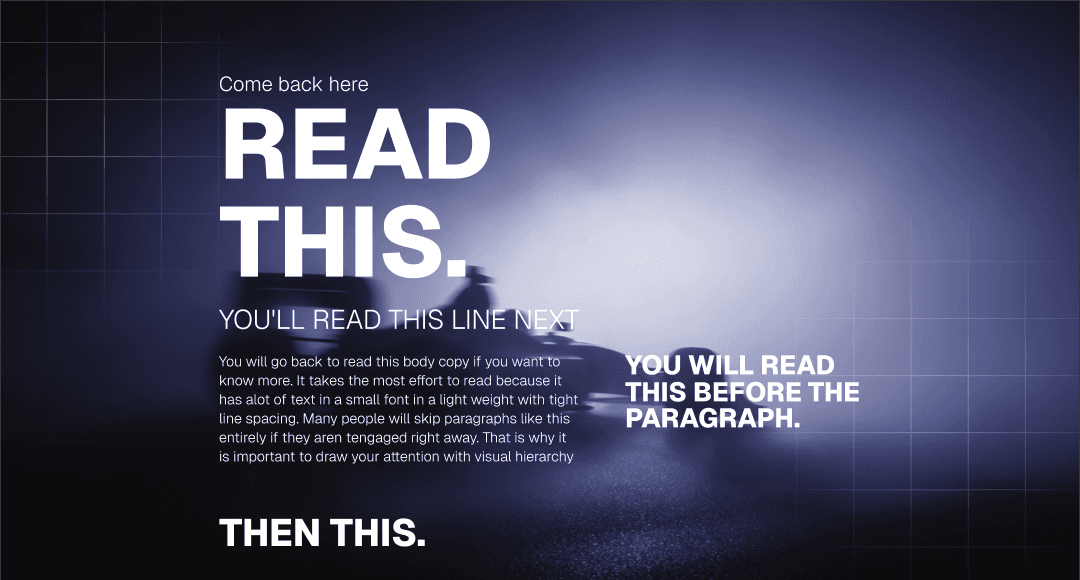 visual hierarcy in design