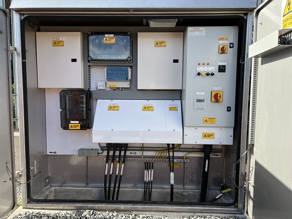 Contemporary sustainable architecture with a series of cantilever apartments incorporating natural wood elements and vibrant greenery