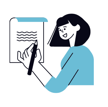 A man pointing his finger to a increasing chart