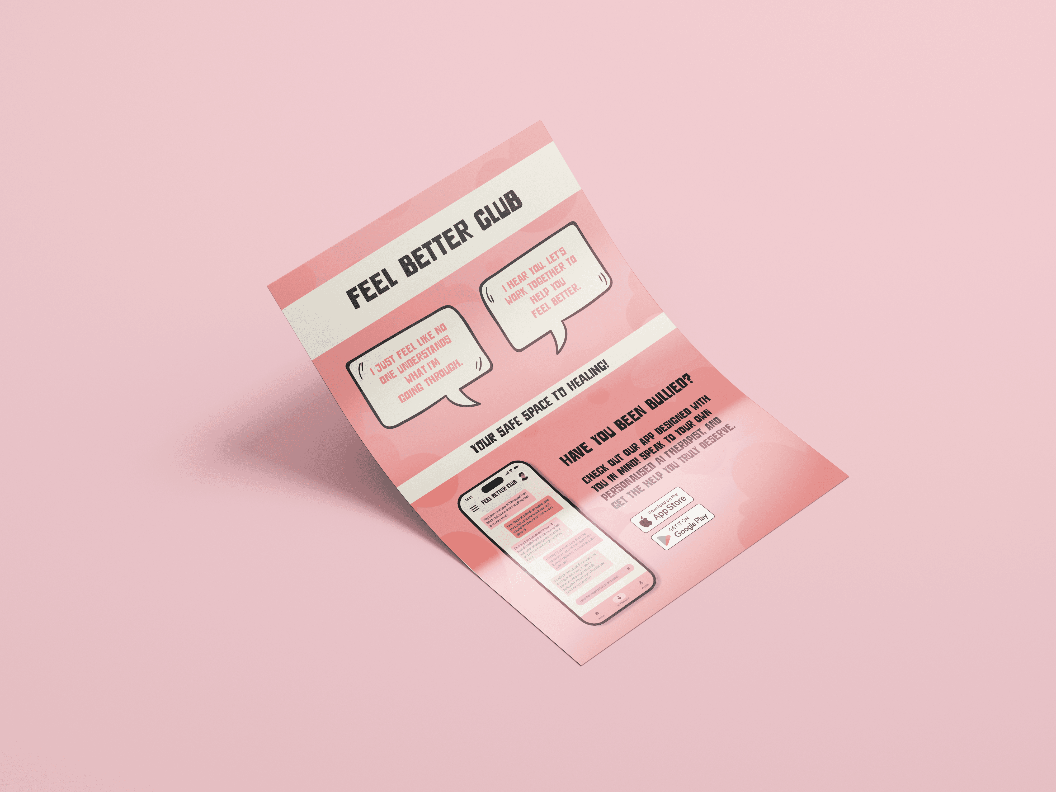 A sell sheet produced for schools across the UK to implement Feel Better Club.