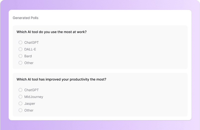 Free Poll Creator for LinkedIn®