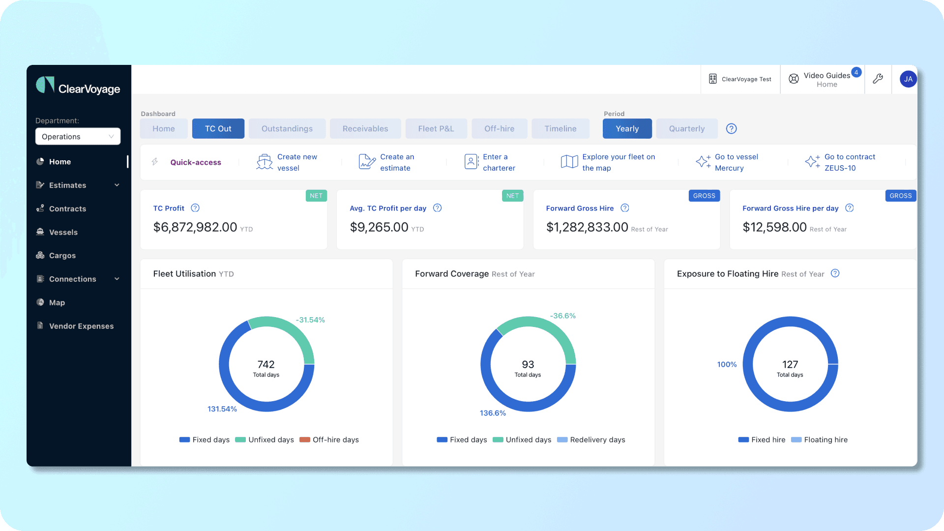 clearvoyage dashboard