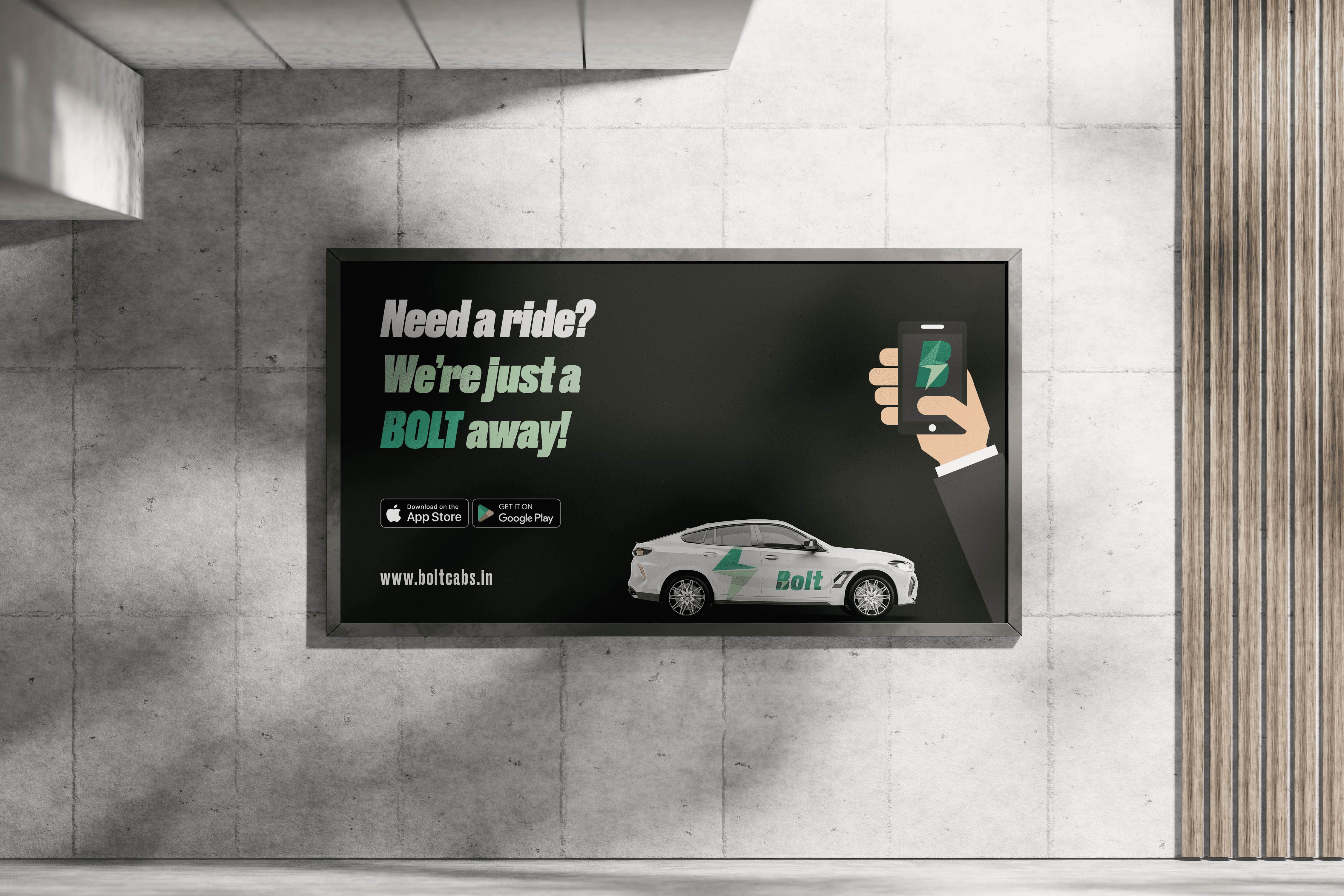 Bolt EV Cab Billboard Mockup