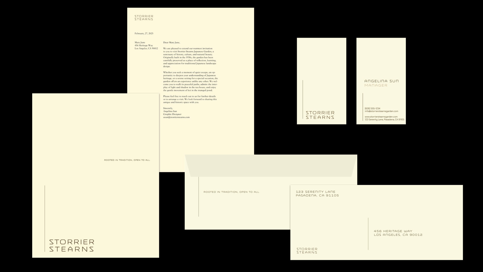 The logo for the rebrand is build by a custom typeface. Influenced by the Japanese letterforms and integrating it into the alphabet.