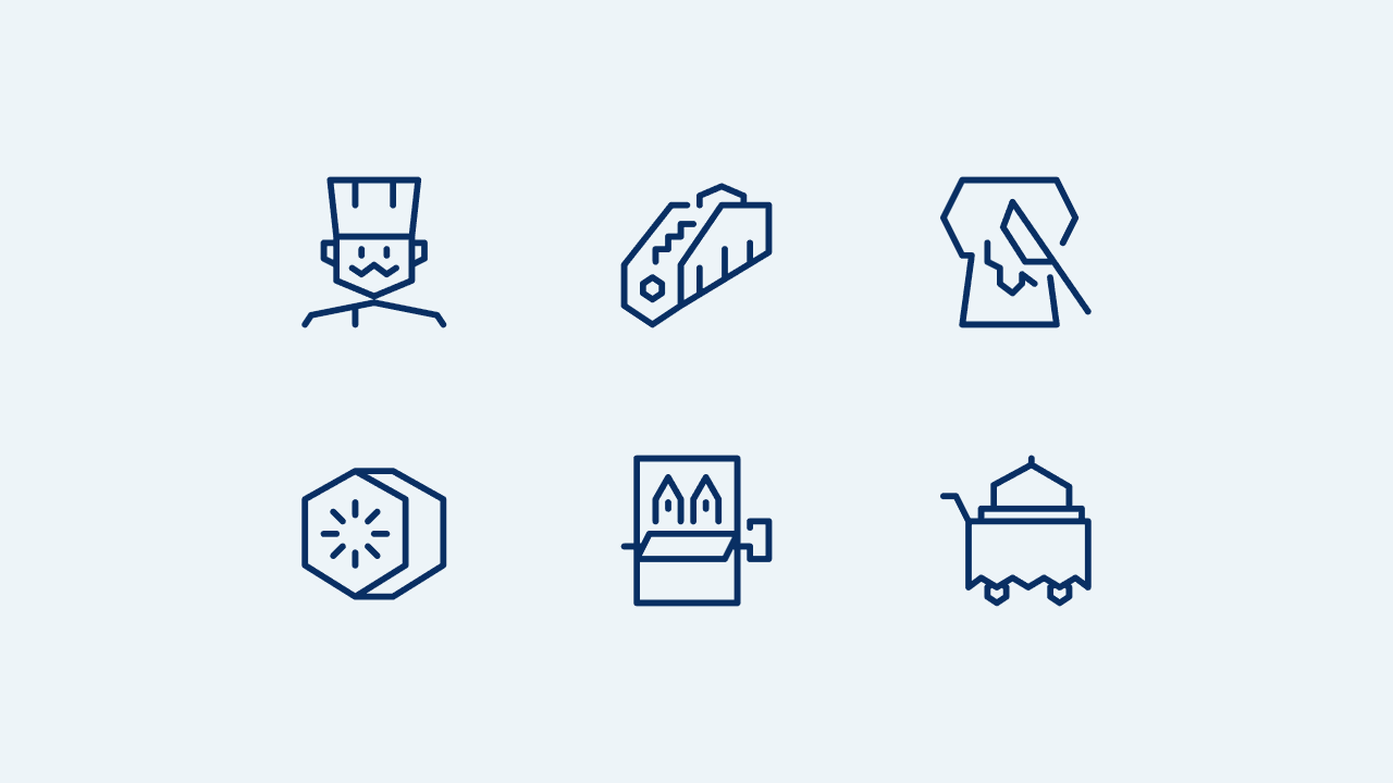 Cyber Line Food Icon Set