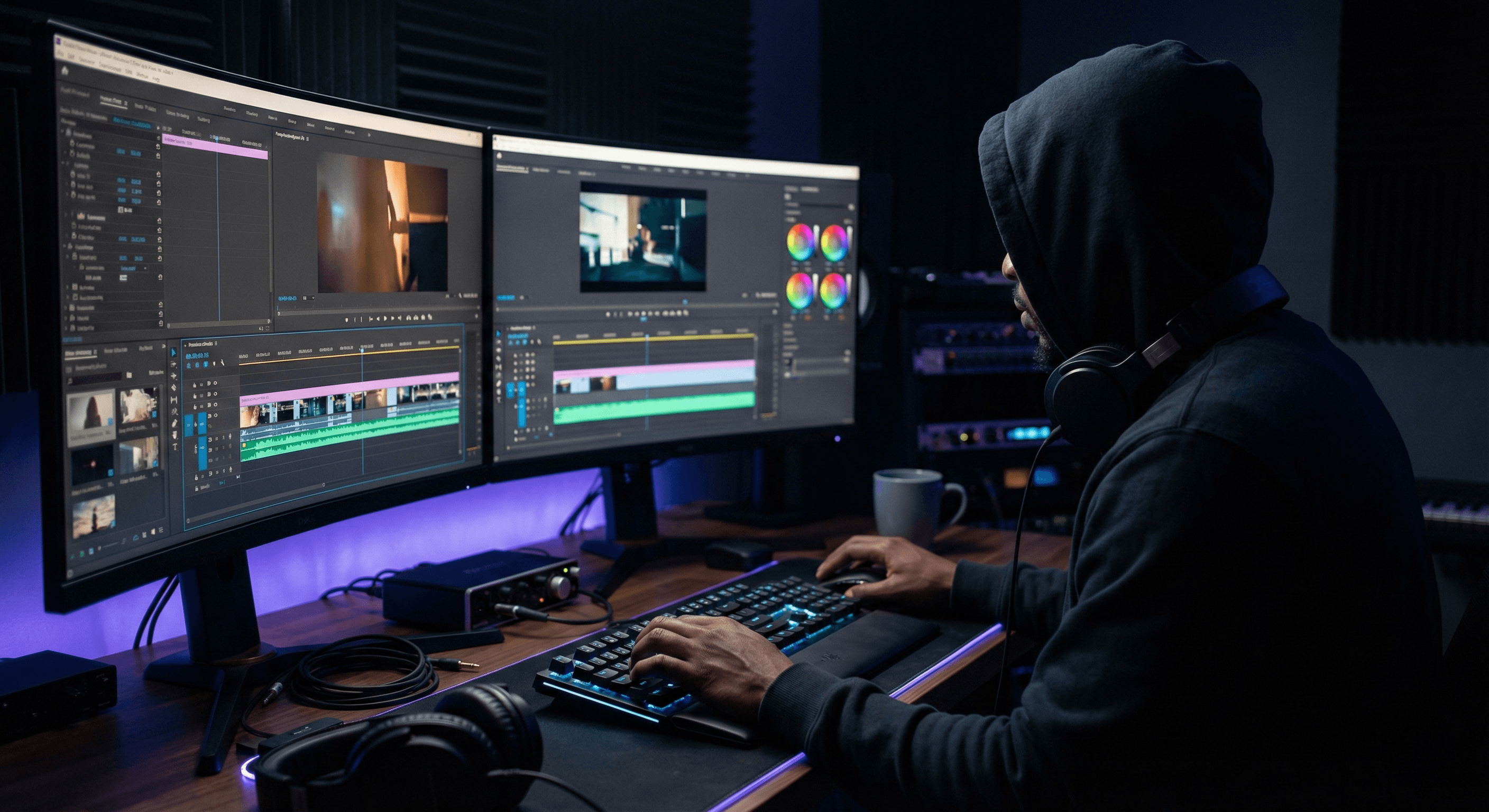 2 people working in a library