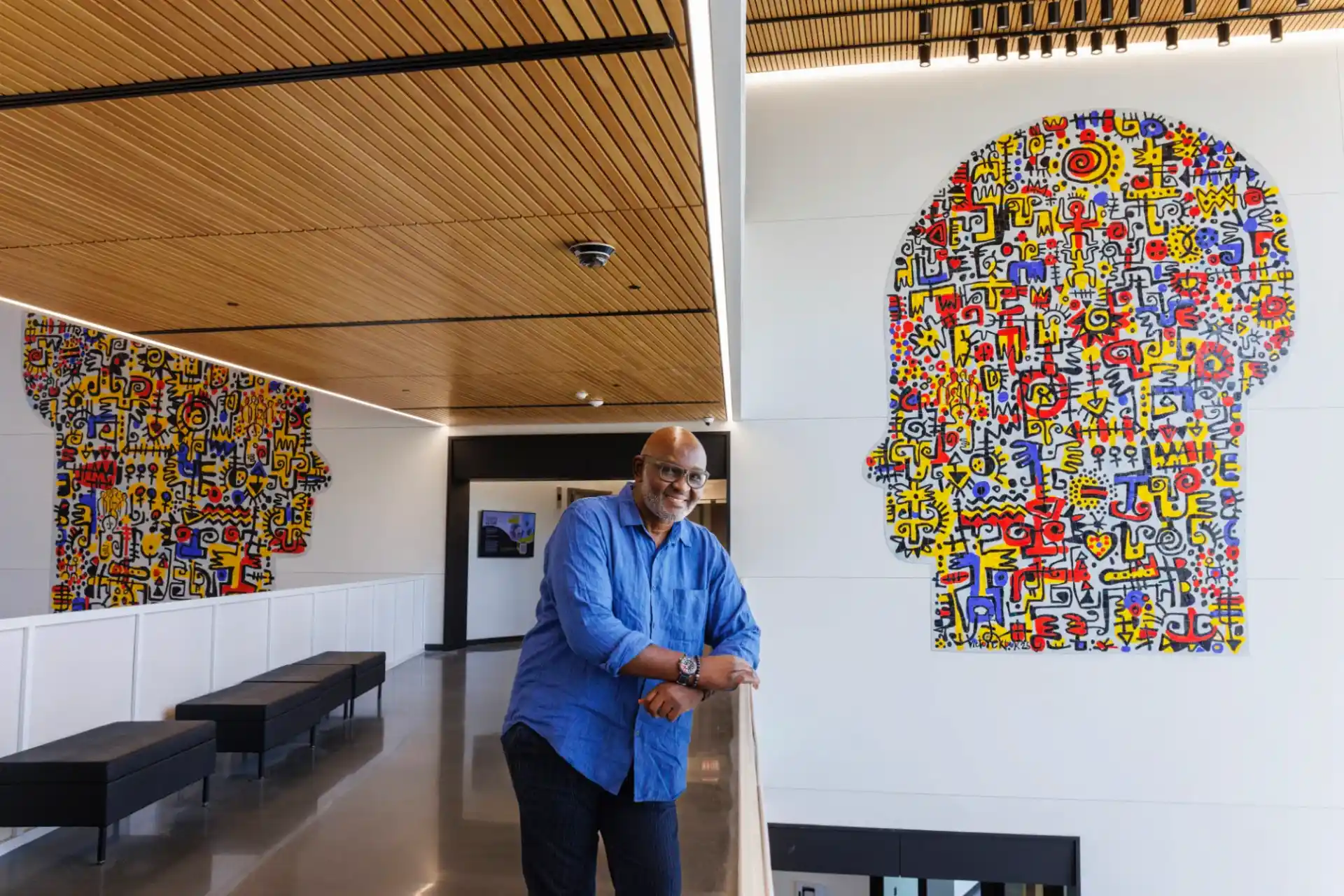 "Conversation" Bowie State University. 18 feet wide by 15 feet high. 