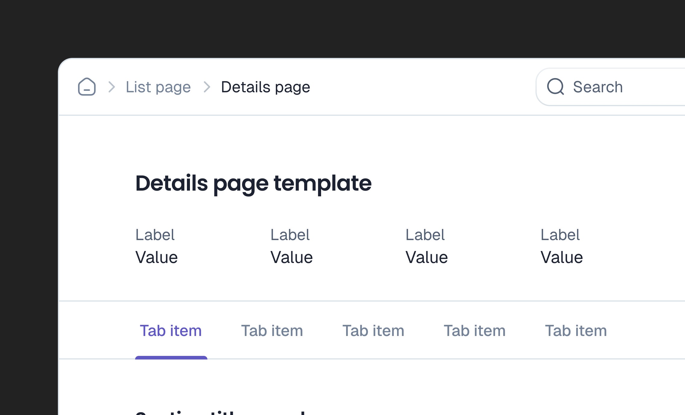 A well-structured page.