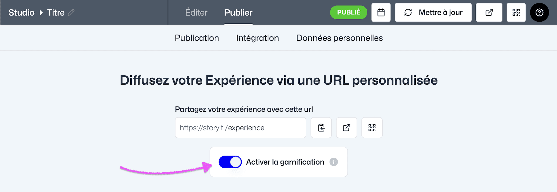 Builder gamification option