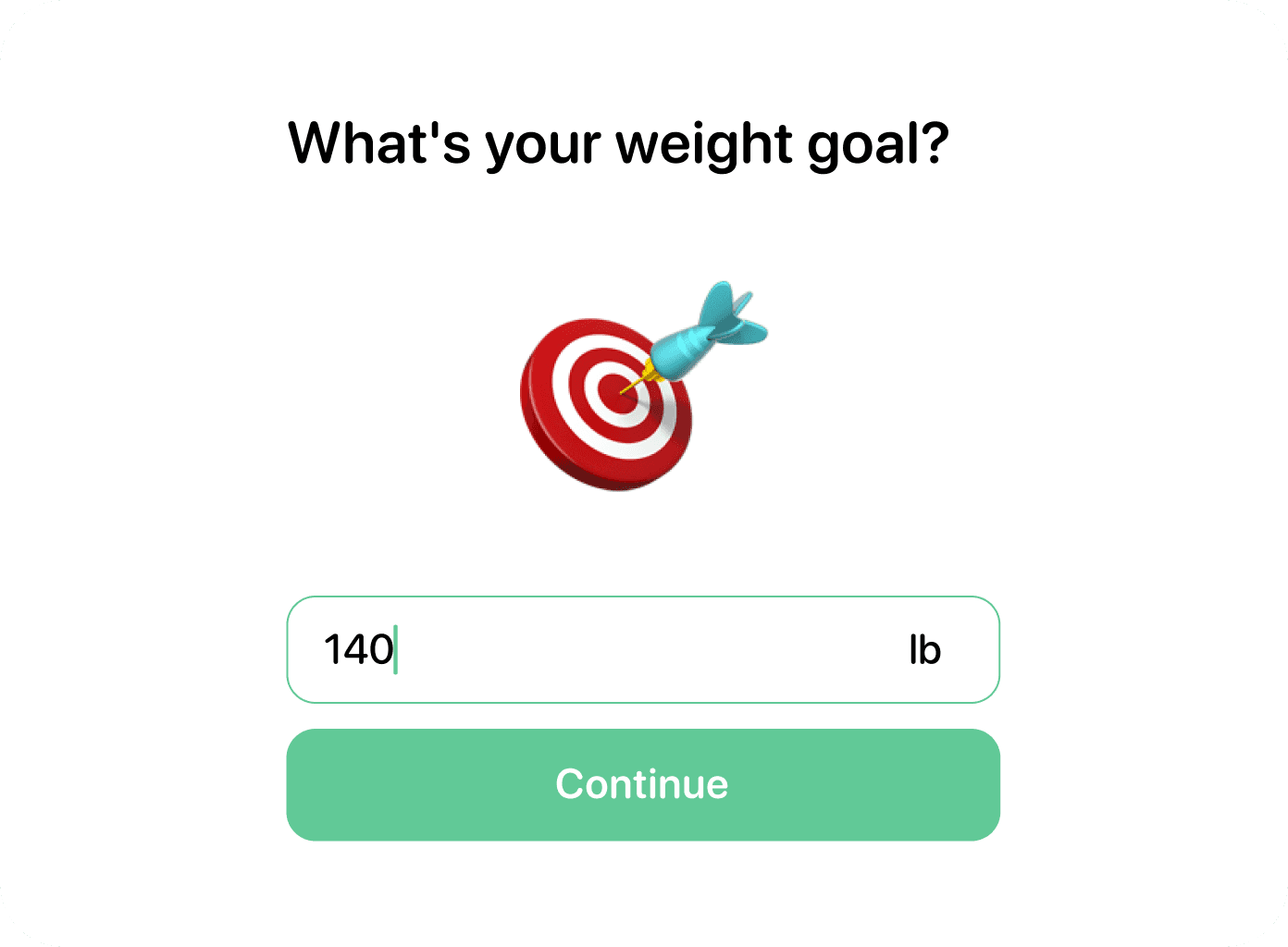 Weight Goals 