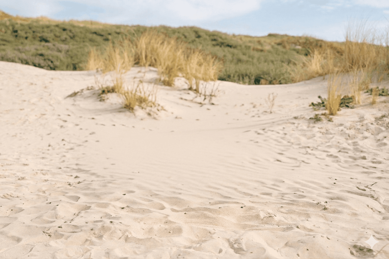 Delicate green foliage and pink flowers.