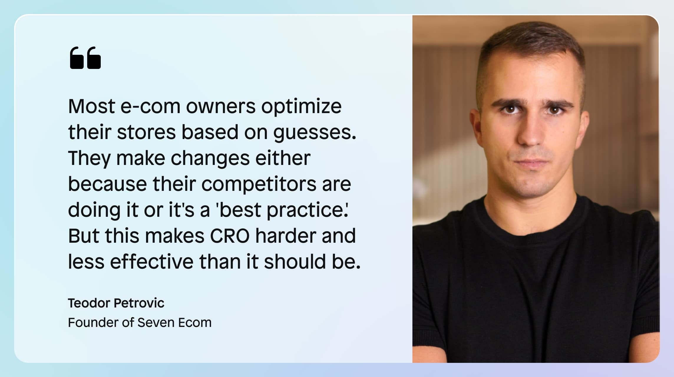 Seven Ecom case study quote