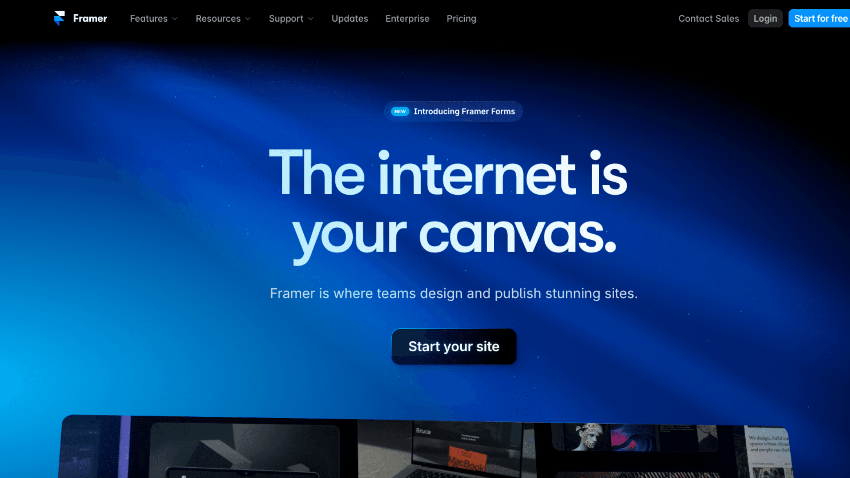 Framer website image