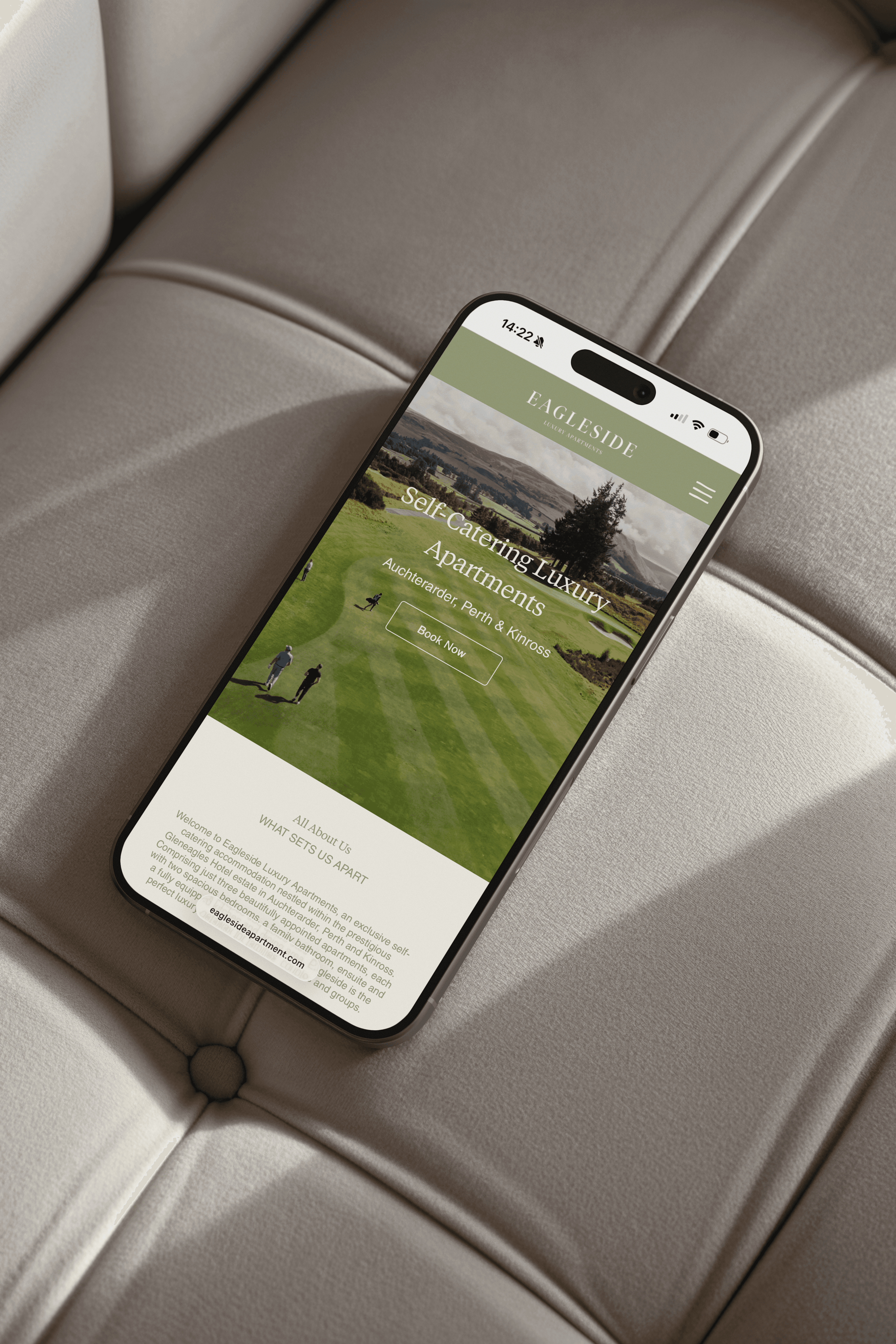 Web design for Holiday Let Apartments