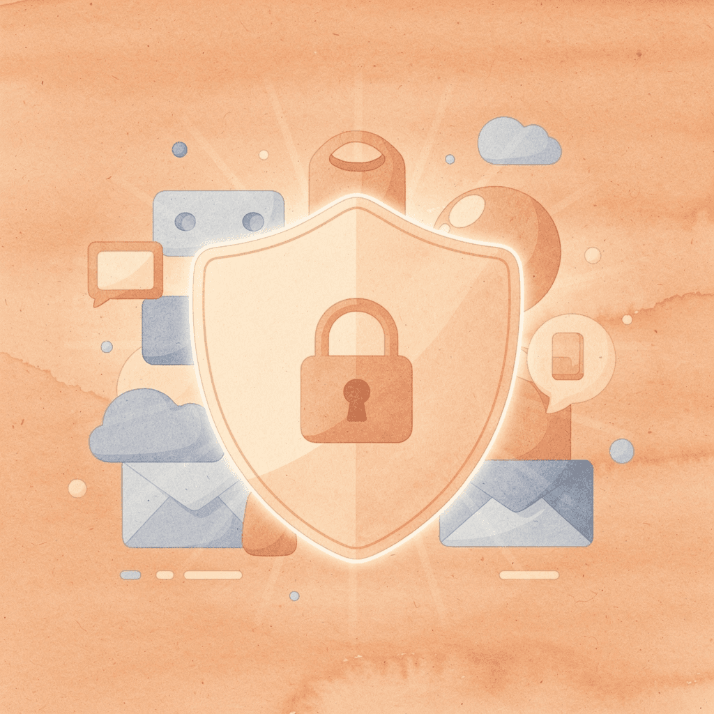 Shield protecting fintech data representing YMYL compliance and regulatory protection