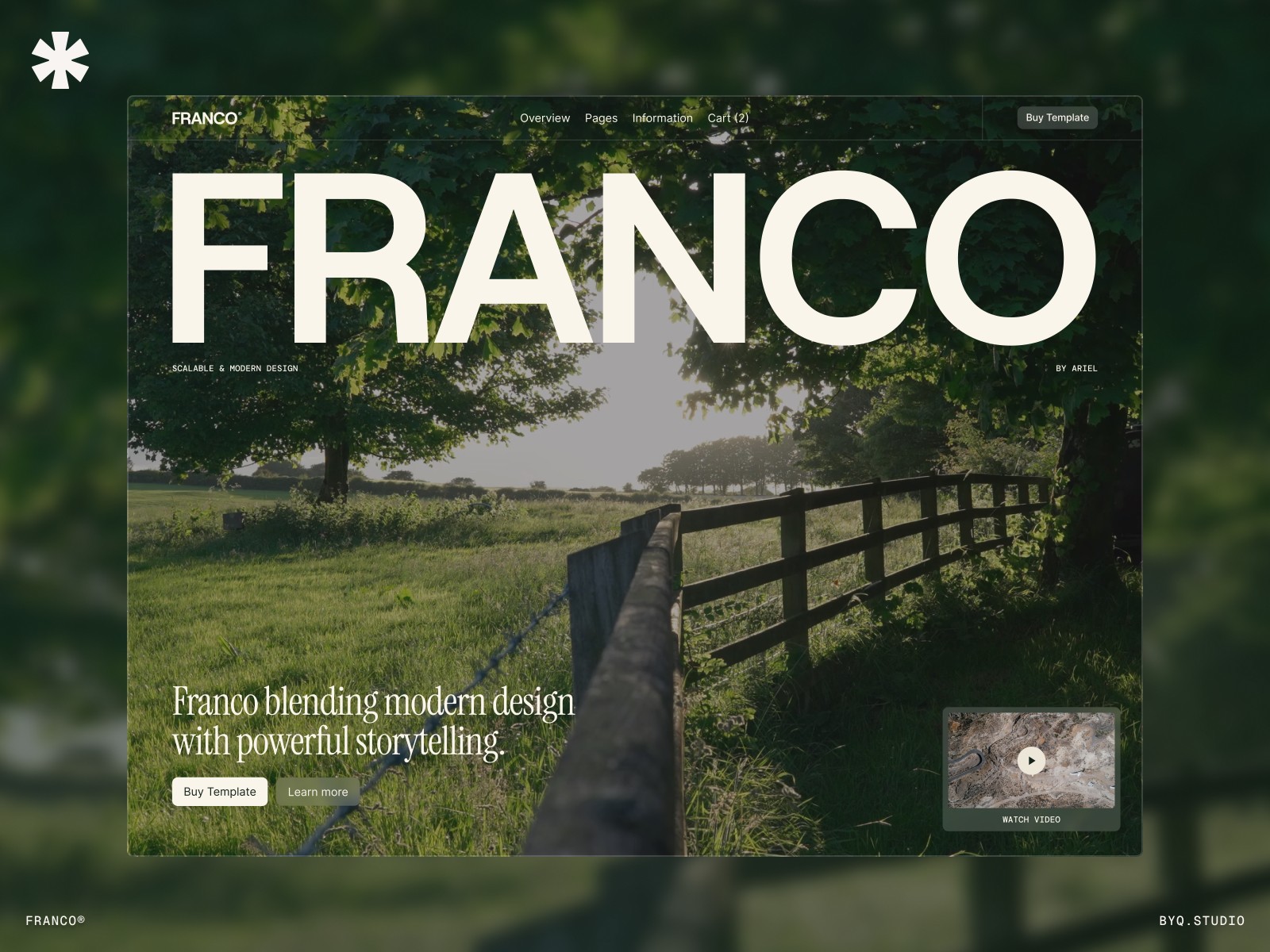 FRANCO® — 极简现代教育培训网站设计灵感