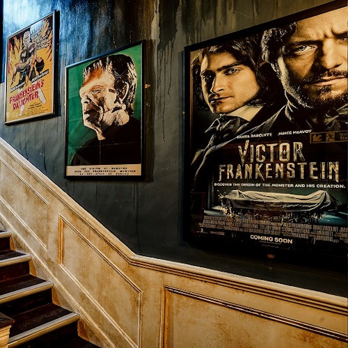 Stairway and Frankenstein posters