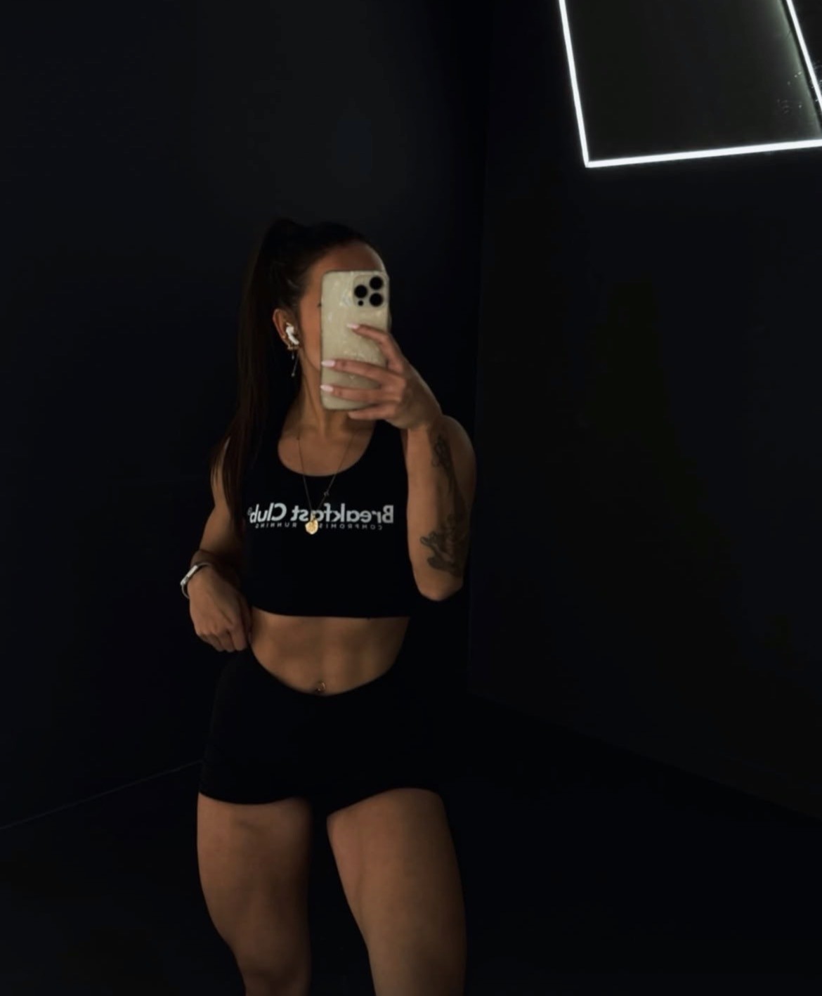 distored image of a man walking