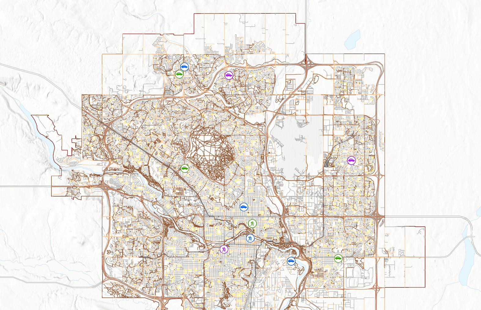 Location-allocation for a small business in Calgary.