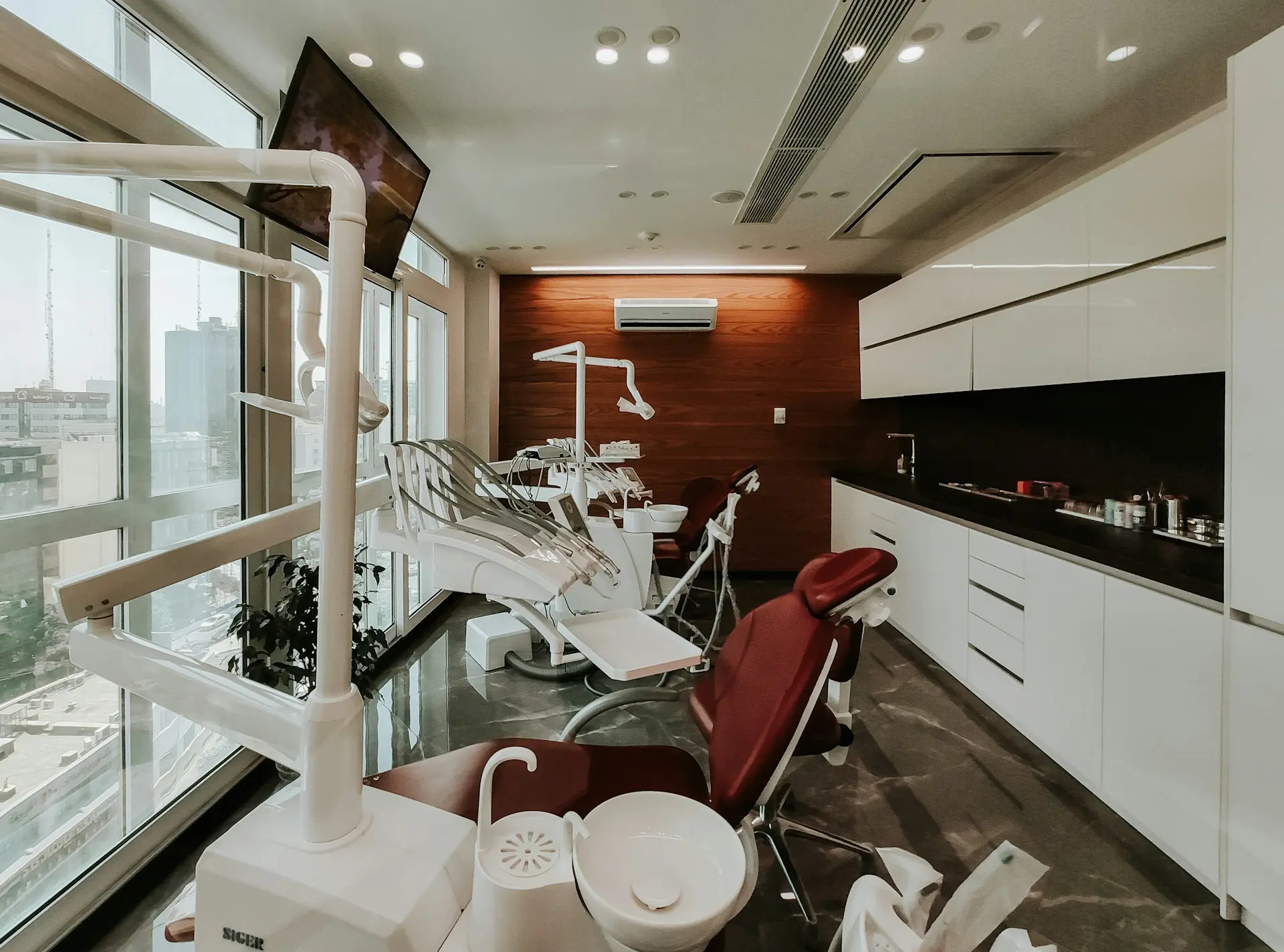 Cosy dental studio with premium equipment.