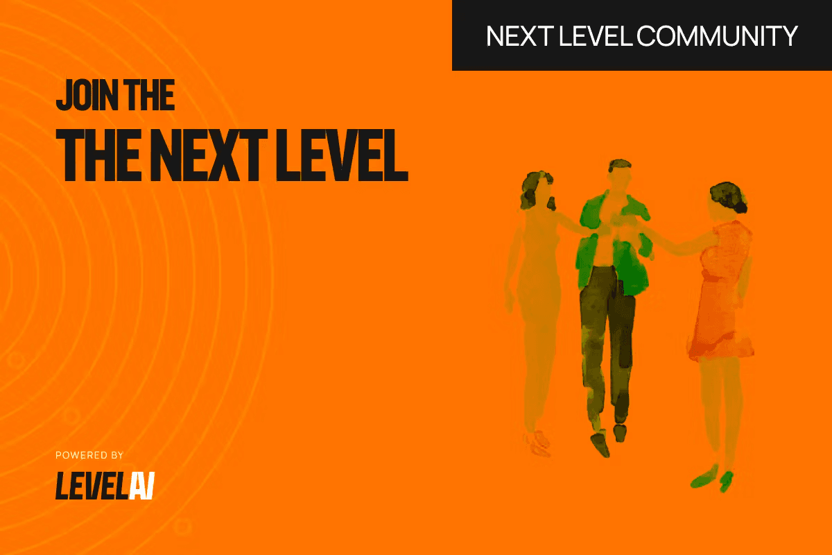 Next Level community sign up page